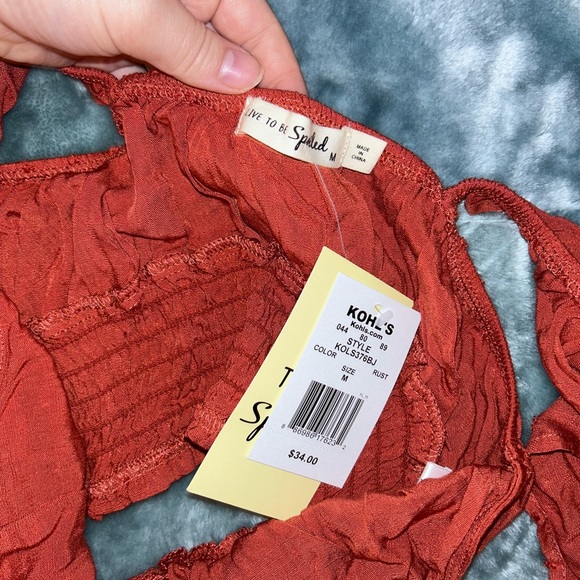 Kohl’s // Crop Top w Adjustable Ties - Picture 2 of 2